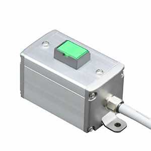 SBOX-45x45(F)-照光式押ボタン（角形）1点/富士電機製付-3m配線済