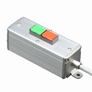 SBOX-45x45(F)-押ボタン（角形）2点/IDEC製付-3m配線済