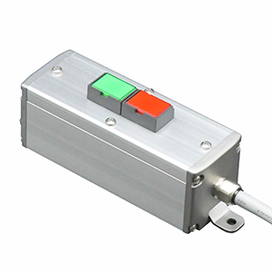 SBOX-45x45(F)-照光式押ボタン（角形）2点/富士電機製付-3m配線済