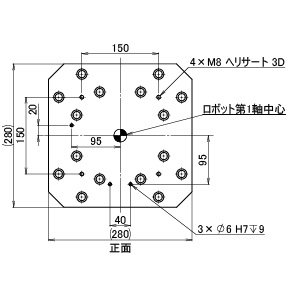 ZF ロボスタンド M22 H500-599 (送料別途)-3_img