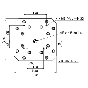 ZF ロボスタンド M24 H400-499 (送料別途)-3_img