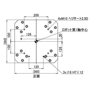ZF ロボスタンド M33 H400-499 (送料別途)-3_img